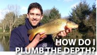 How do I plumb the depth when I’m fishing?