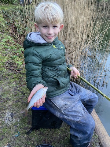 Bamboo fishing rods with The School of Fish