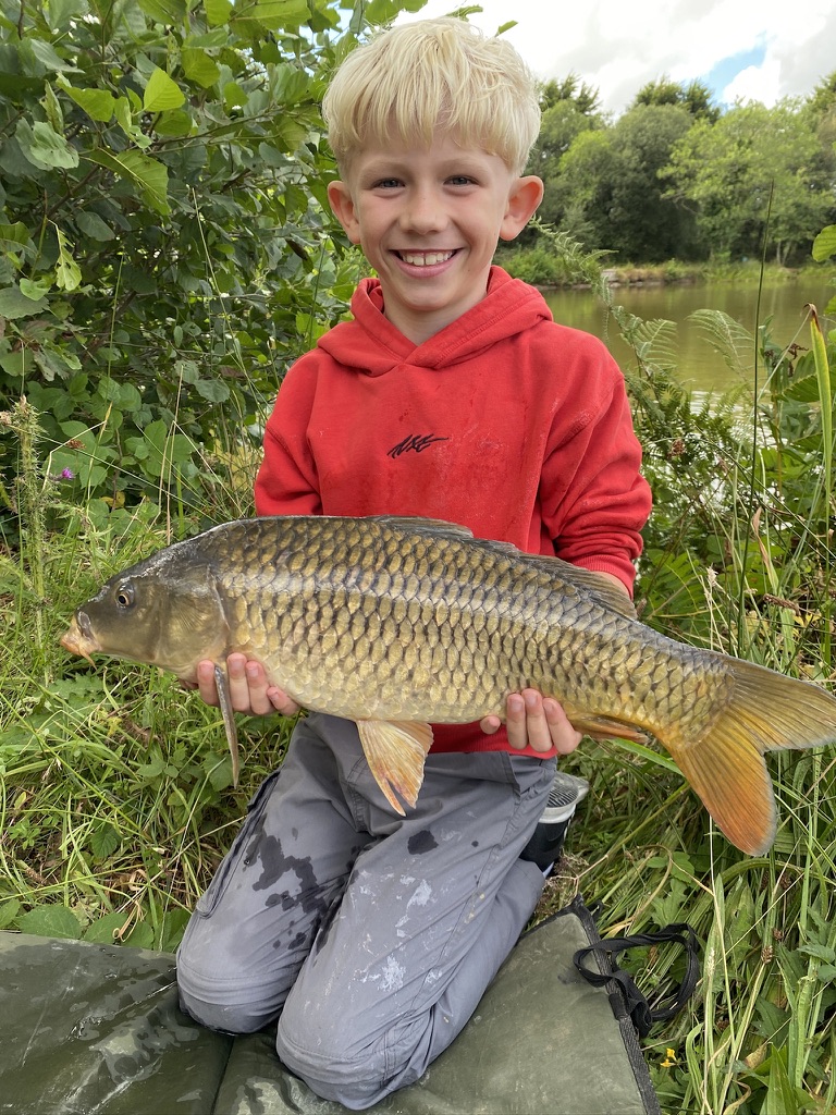 Family fishing with The School of Fish